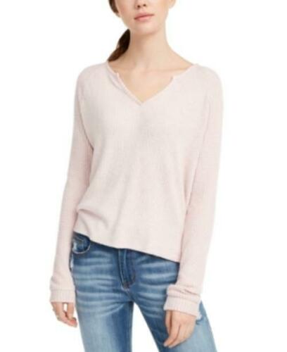 Planet Gold Juniors' Super Soft Ribbed Top Pink Size Extra Small by Steals