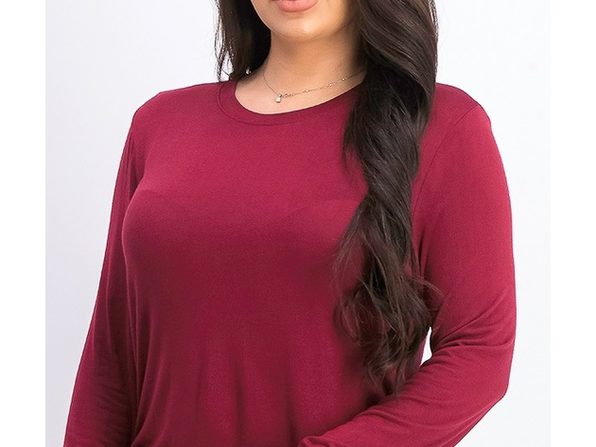 Rebellious One Juniors' Side-Ruched Top Dark Red Size Medium by Steals