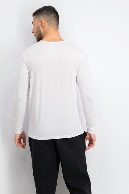 32 Degrees Men's Base Layer Crew Neck Shirt White by Steals