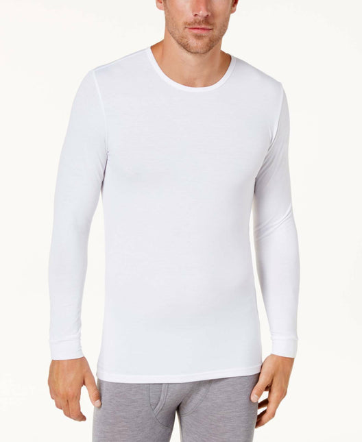 32 Degrees Men's Base Layer Crew Neck Shirt White by Steals
