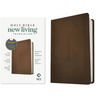 NLT Premium Value Compact Bible, Filament Enabled (Leatherlike, Dark Brown Framed Cross)