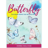 Butterly Coloring book for relaxation and stress relief: A Coloring book for adults to avoid anxiety while having fun