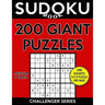 Sudoku Book 200 GIANT Puzzles, 100 Medium and 100 Hard: Sudoku Puzzle Book With One Large Print Gigantic Puzzle Per Page and Two Levels of Difficulty