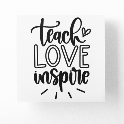 Teach Love Inspire Teacher Sticker by WinsterCreations™ Official Store