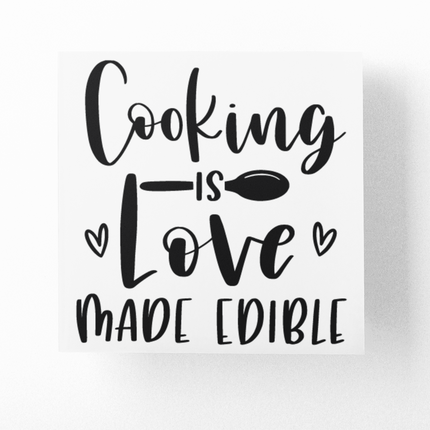 Cooking Is Love Made Edible Kitchen Sticker by WinsterCreations™ Official Store