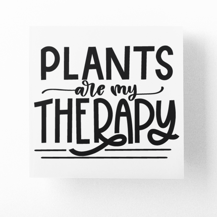 Plants Are My Therapy Plant Mom Sticker by WinsterCreations™ Official Store