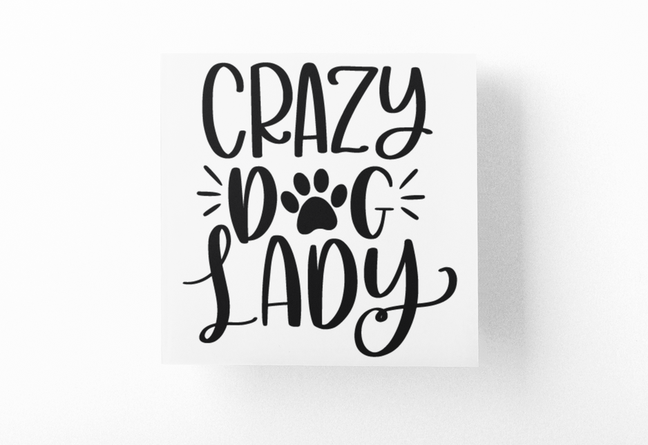 Crazy Dog Lady Dog Mom Sticker by WinsterCreations™ Official Store