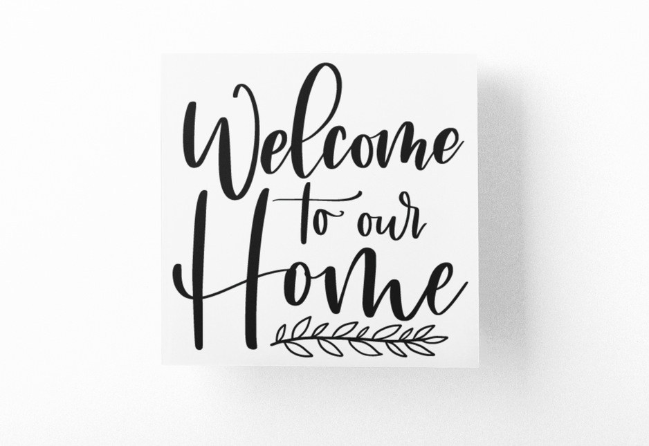 Welcome To Our Home Family Sticker by WinsterCreations™ Official Store