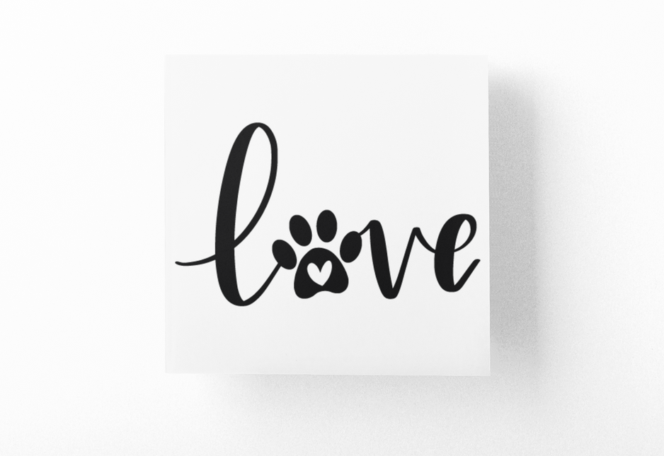 Love Paw Heart Dog Mom Sticker by WinsterCreations™ Official Store