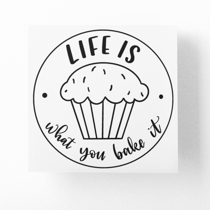 Life Is What You Bake It Kitchen Sticker by WinsterCreations™ Official Store