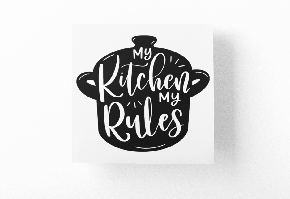 My Kitchen My Rules Sticker by WinsterCreations™ Official Store
