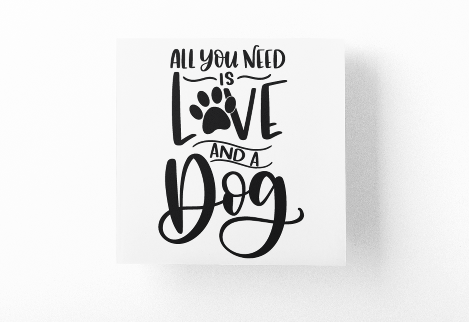 All You Need Is Love And A Dog Mom Sticker by WinsterCreations™ Official Store
