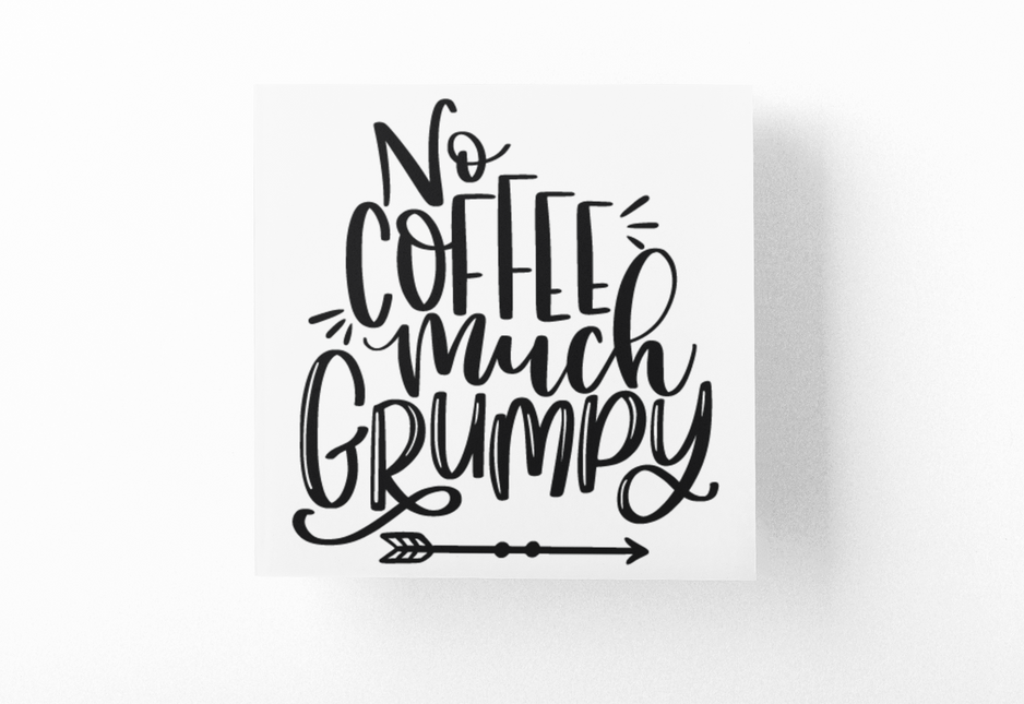 No Coffee Much Grumpy Sticker by WinsterCreations™ Official Store