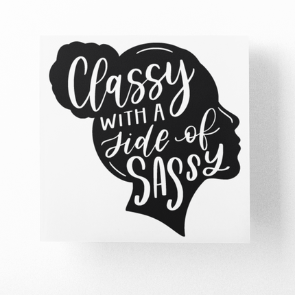 Classy With A Side Of Sassy Sarcastic Sticker by WinsterCreations™ Official Store
