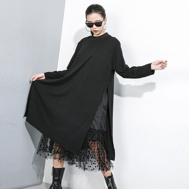 Kimi Mesh Long Sleeve Dress by Marigold Shadows