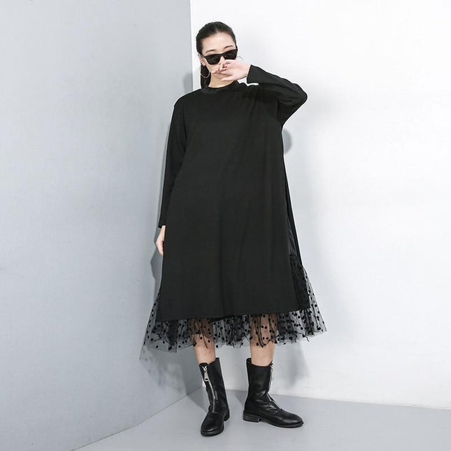 Kimi Mesh Long Sleeve Dress by Marigold Shadows