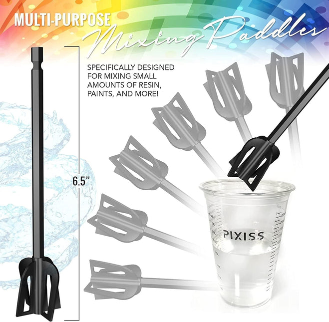 Resin Mixer Bundle - Mica Powder Accessories Rechargeable and Easy to Use Epoxy Resin Mixer by Pixiss by Pixiss