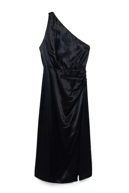 Melissa midi dress in black by Akalia