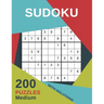 Sudoku 200 Puzzles Medium With Solutions: For adults large print including Instructions and answer keys - From Beginner to Advanced for Clever people