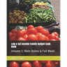 Low & Set Income Family Budget Cook Book: Main Dish and Full Meals Volume 1
