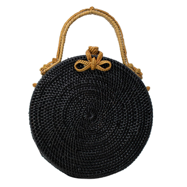 MILLY BAG IN BLACK & TAN by POPPY + SAGE