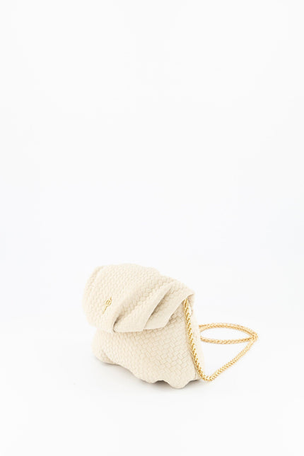 Mini Leda Braid Handbag Beige by Ladiesse