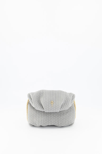 Mini Leda Braid Handbag Grey by Ladiesse