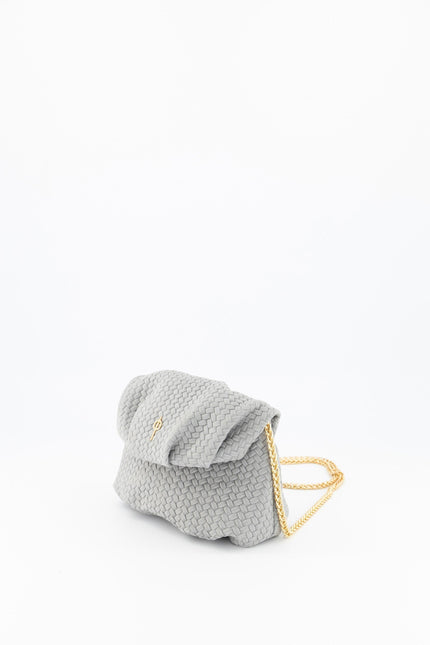 Mini Leda Braid Handbag Grey by Ladiesse