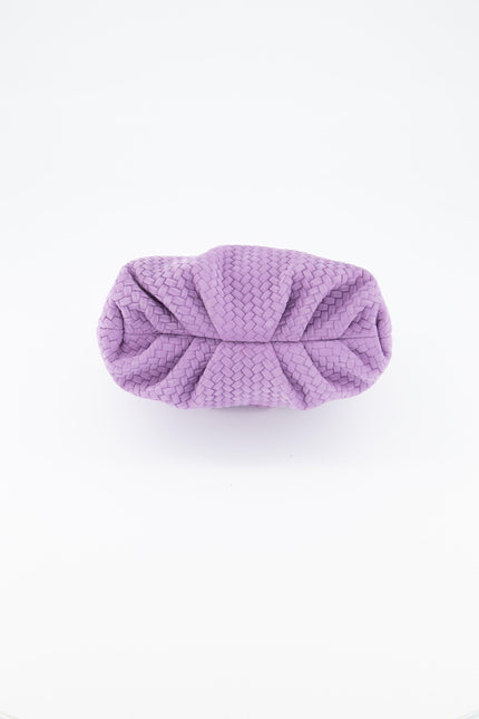 Mini Leda Braid Handbag Purple by Ladiesse