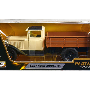 1931 Ford Model AA Pickup Truck Cream and Black "Platinum Collection" Series 1/24 Diecast Model Car by Motormax