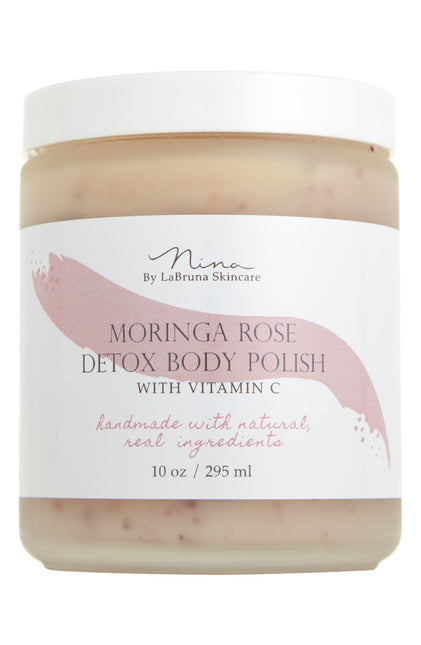 Moringa Rose Detox Body Polish with Vitamin C by LaBruna Skincare