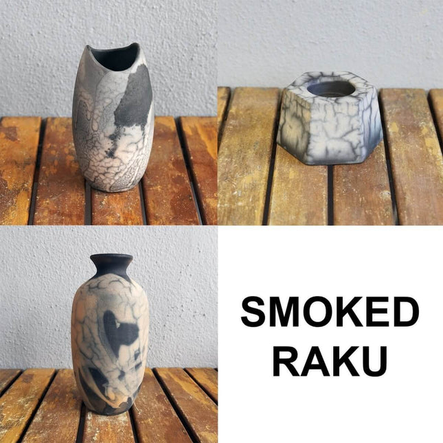 Raku  Pottery Birthday Gift Set - Keihatsu, Koi, Koban by RAAQUU