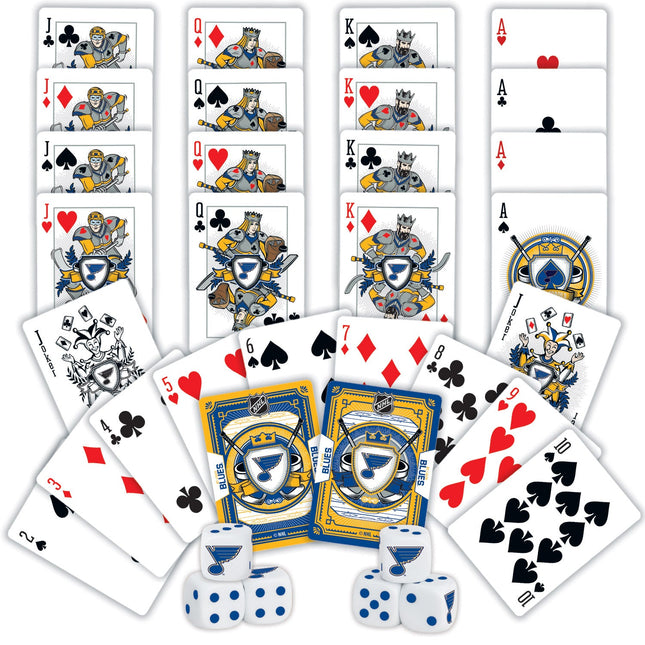 St. Louis Blues - 2-Pack Playing Cards & Dice Set by MasterPieces Puzzle Company INC