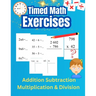 Timed math exercises Addition Subtraction Multiplication and Division: Reinforce Mental Arithmetic Skills and Solve Vertical Arithmetic Problems