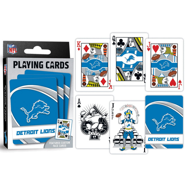 Detroit Lions Playing Cards - 54 Card Deck by MasterPieces Puzzle Company INC