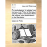 On Card-Playing. in a Letter from Monsieur de Pinto, to Monsieur Diderot. with a Translation from the Original, and Observations by the Translator.