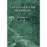 Latvian-English Dictionary: Volume Ii N-Z