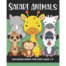 Safari Animals Coloring Book for Kids Ages 1-5: Cheetah, Lion, Elephant, Ostrich, Gazelle, Meerkat, Giraffe, Tiger, Warthog, Hyena, and More - Fun and
