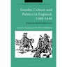 Gender, Culture and Politics in England, 1560-1640: Turning the World Upside Down