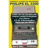 Compact Cassette Recorder Philips EL 3300 - Thank you for this brilliant Compact Cassette Recorder - Lou Ottens - Johannes Jozeph Martinus Schoenmaker