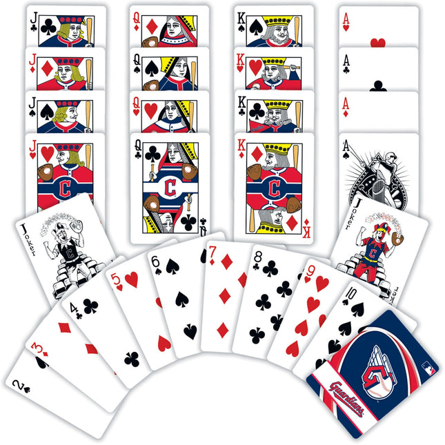 Cleveland Guardians Playing Cards - 54 Card Deck by MasterPieces Puzzle Company INC