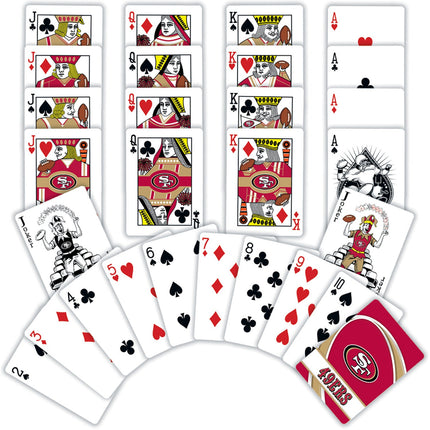 San Francisco 49ers Playing Cards - 54 Card Deck by MasterPieces Puzzle Company INC