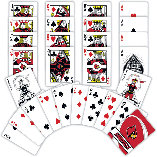 Louisville Cardinals Playing Cards - 54 Card Deck by MasterPieces Puzzle Company INC