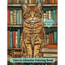 Cats in Libraries Coloring Book