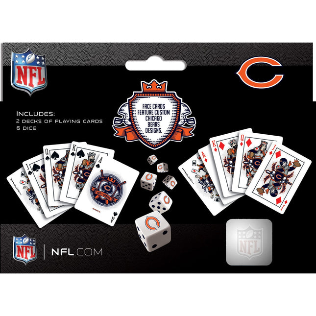 Chicago Bears - 2-Pack Playing Cards & Dice Set by MasterPieces Puzzle Company INC