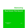Real Estate Title Search Abstracting