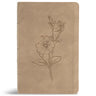 CSB Personal Size Giant Print Bible, Digital Study Edition, Earth Suedesoft Leathertouch, Indexed