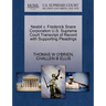 Nesbit V. Frederick Snare Corporation U.S. Supreme Court Transcript of Record with Supporting Pleadings