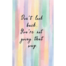 Internet Password Tracker: Usernames and Passwords Tracker Discreet Title on Spine Only - Watercolor Don't Look Back