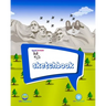 SpotZ the Frenchie(R) BRAND SKETCHBOOK: 120 pages - 8″x10″ - Softcover - Grade School - College - Branded - Office Supplies